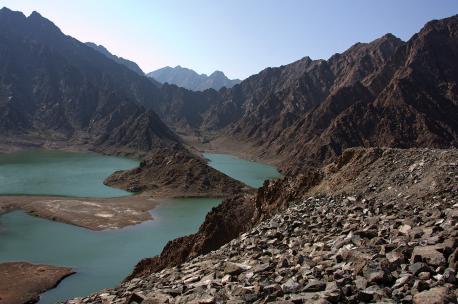 Lake Hatta in the Oman Mountains, UAE, 2010. Source: Maarten Schafer. 