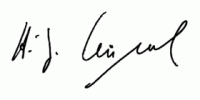 Prof. Dr. Hans-Joachim Kümpel's signature